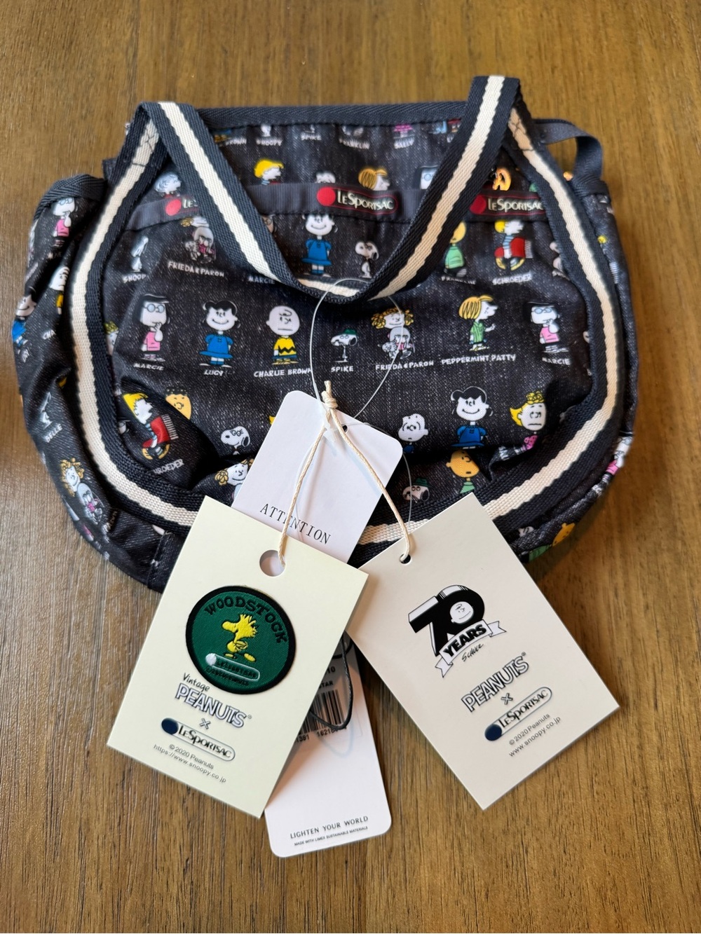 NWT LeSportsac Peanuts 70th Anniversary Small Jenni Crossbody!